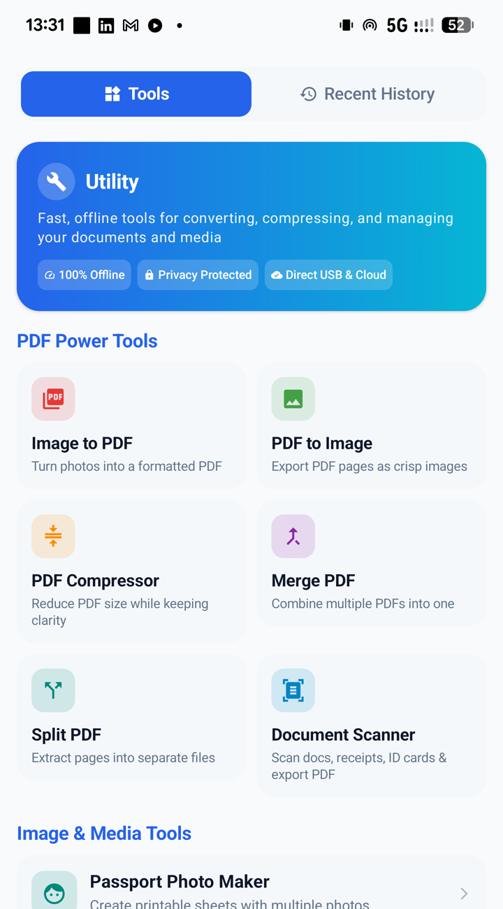 PDF and document utility tools